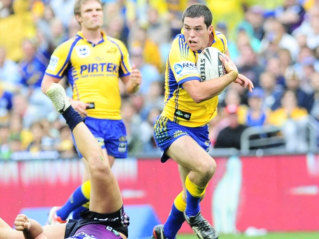 Daniel Mortimer played a grand final at five-eighth for Parramatta.