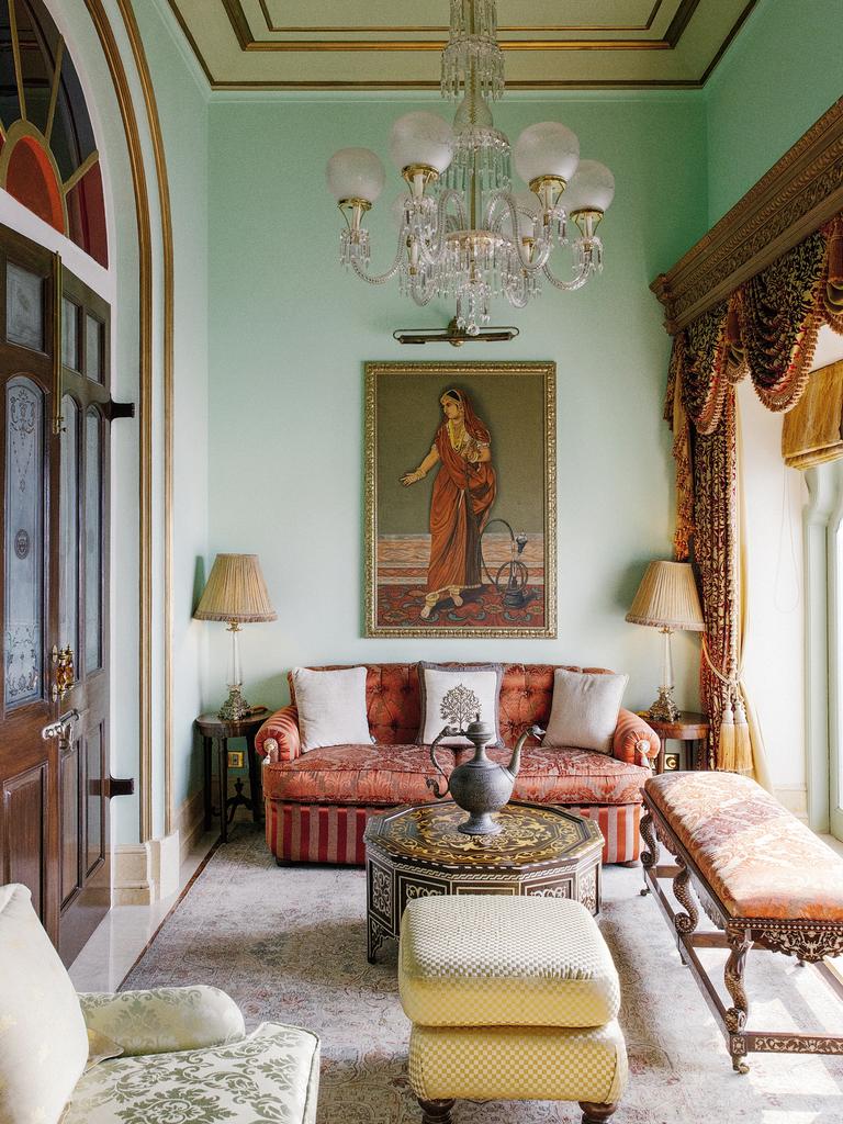 A suite at Taj Lake Palace in Udaipur.