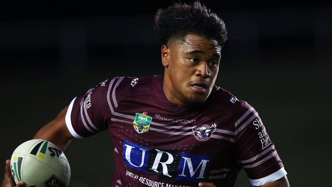 Moses Suli of the Sea Eagles was dropped for his team’s game against the Warriors.