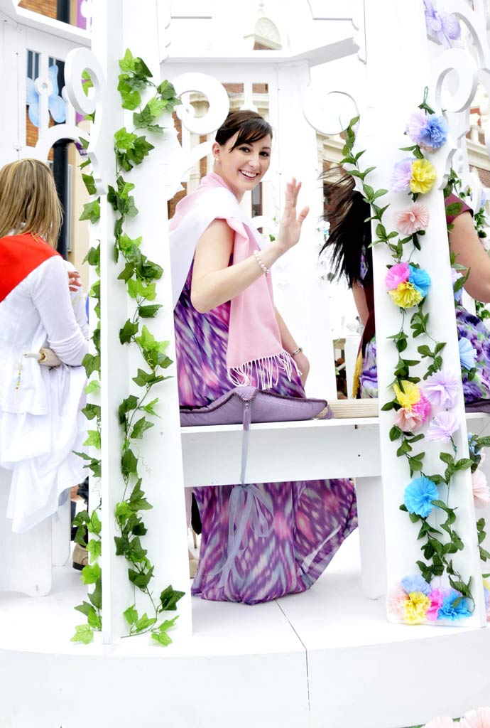 Carnival of Flowers Ambassador Lauren Gray. Picture: Dave Noonan and Nev Madsen