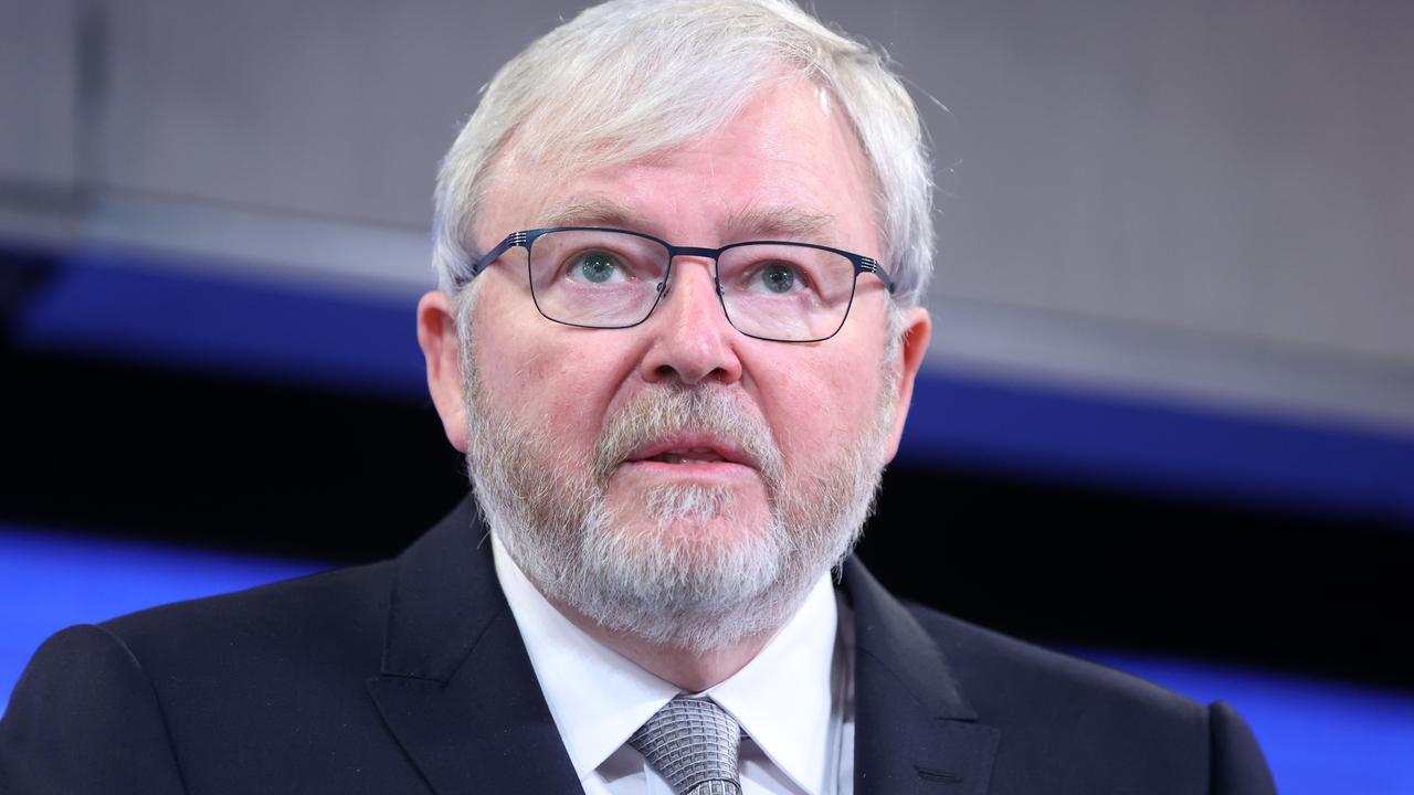 Pfizer has rubbished claims Kevin Rudd helped bring forward millions of doses of the vaccine. Picture: NCA NewsWire / Gary Ramage