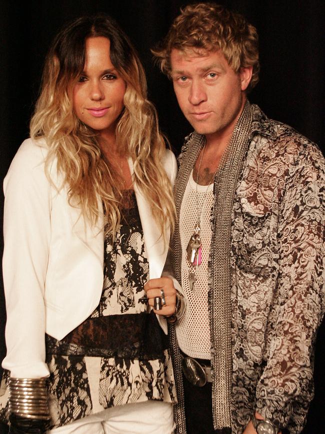 Mr Single with ex-partner Pip Edwards in 2008.