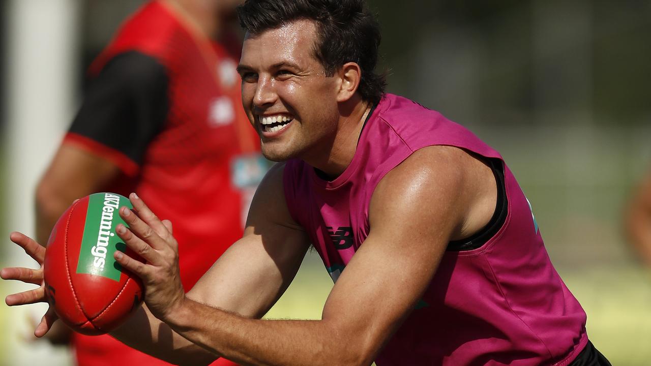 St Kilda ruckman Rowan Marshall is back. Picture: Darrian Traynor/Getty Images