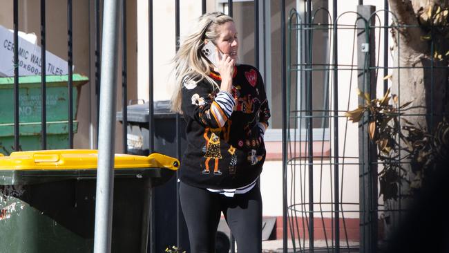 APY Arts Centre Collective general manager Skye O’Meara outside the gallery in Adelaide recently. Picture: Brett Hartwig