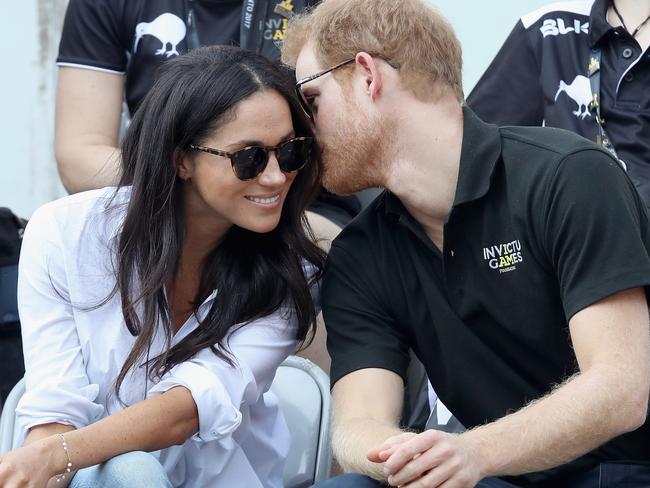 Harry was joined by Meghan at the Invictus Games in 2017, where they debuted their relationship. Picture: Chris Jackson/Getty Images for the Invictus Games Foundation