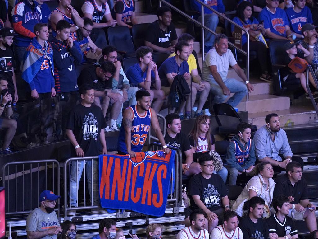 The Knicks fans were out in force.