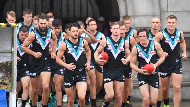 Port Adelaide can expect a new AFL opponent — St Kilda — in Shanghai next season after Gold Coast declared the Suns will no longer travel to China after being part of the first two games. Picture: David Mariuz