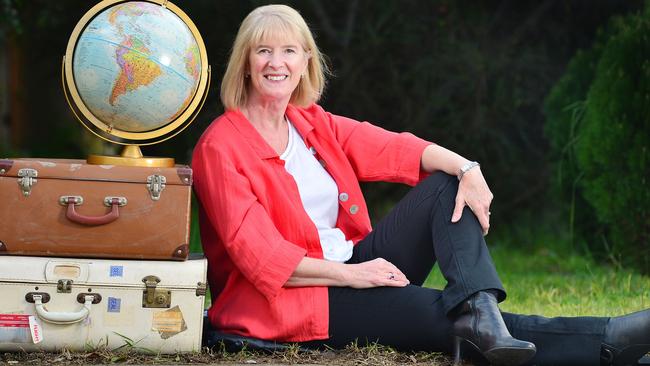 Christine Beswick was made redundant and all of her children left home at around the same time. So now she travels the world having the time of her life. Picture: Nicki Connolly