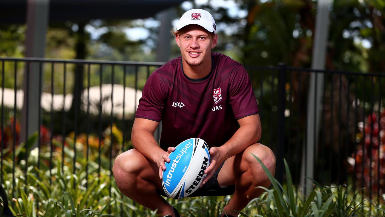 Knights sensation Kalyn Ponga is vying for an Origin call-up after declaring his allegiance to Queensland in the off-season. Photo: David Clark