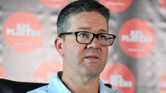 The AFL Players' Association boss Paul Marsh has urged the AFL to break with tradition and open its books. Picture: AAP