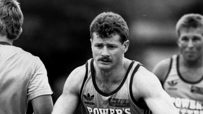 Grant Rix during Brisbane training, 23/01/89. Pic Martin Johnston Rugby League F/L