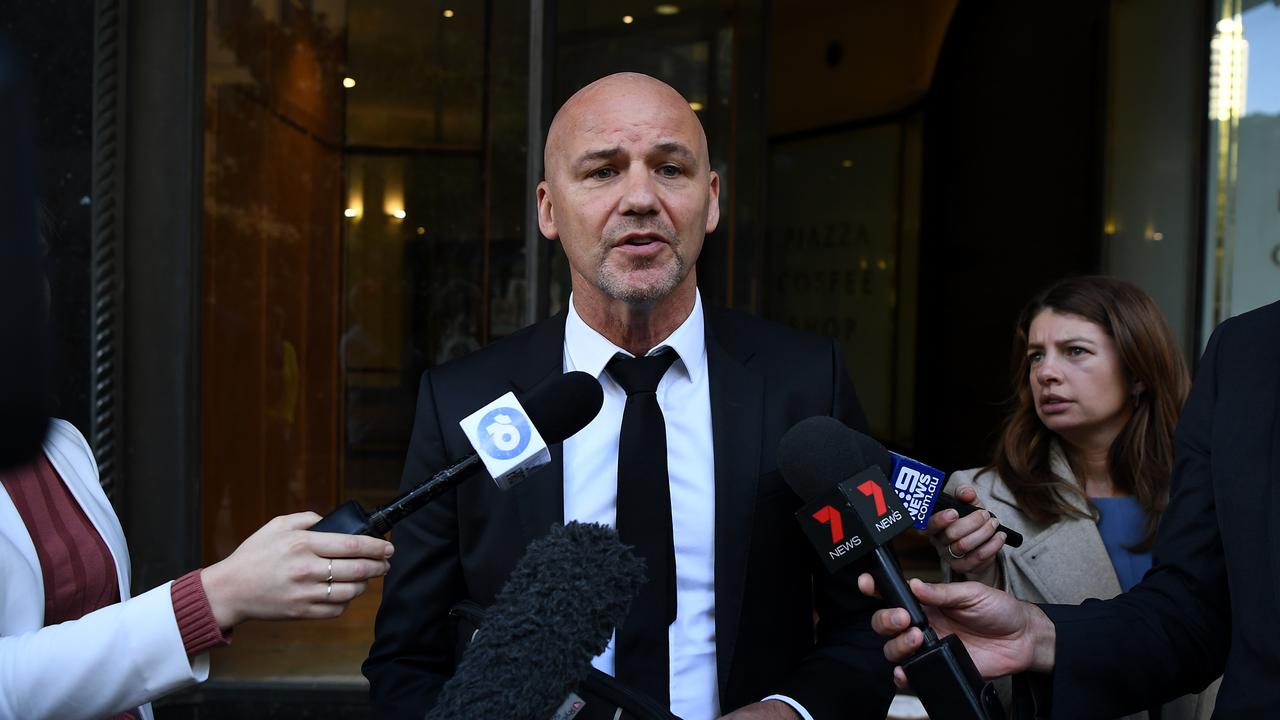 Gary Jubelin addresses the media during his trial in 2020. Picture: NCA NewsWire/Joel Carrett