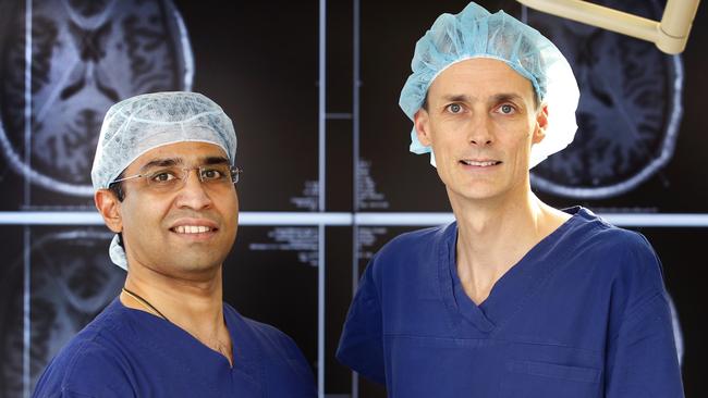 Mr Girish Nair and Dr Andrew Evans. Picture: David Caird