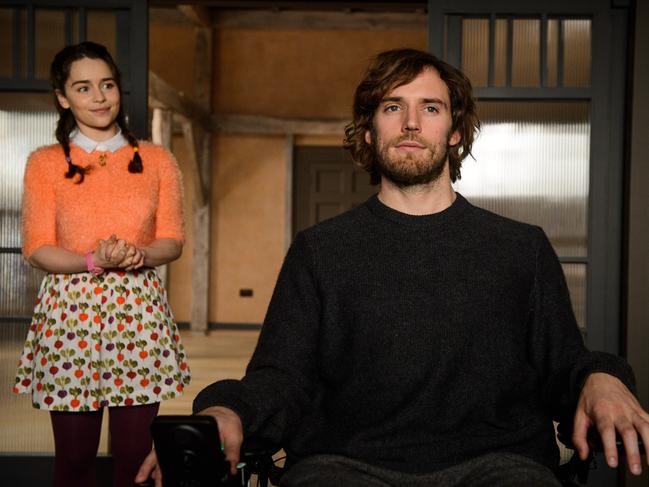 Emilia Clarke, as Lou Clark and Sam Claflin, as Will Traynor, star in Me Before You. Picture: Supplied