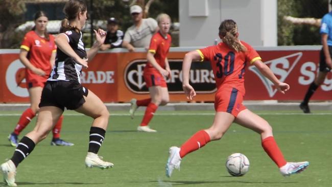 Young sporting talent pix Young soccer star Miley Grigg (#30) is recognised as a rising star soccer player in SA. Picture: Supplied