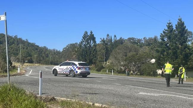 A two vehicle crash at Alligator Creek sent four people to hospital and closed both lanes of the Bruce Highway at 7am on August 18, 2023. Photo: Heidi Petith.