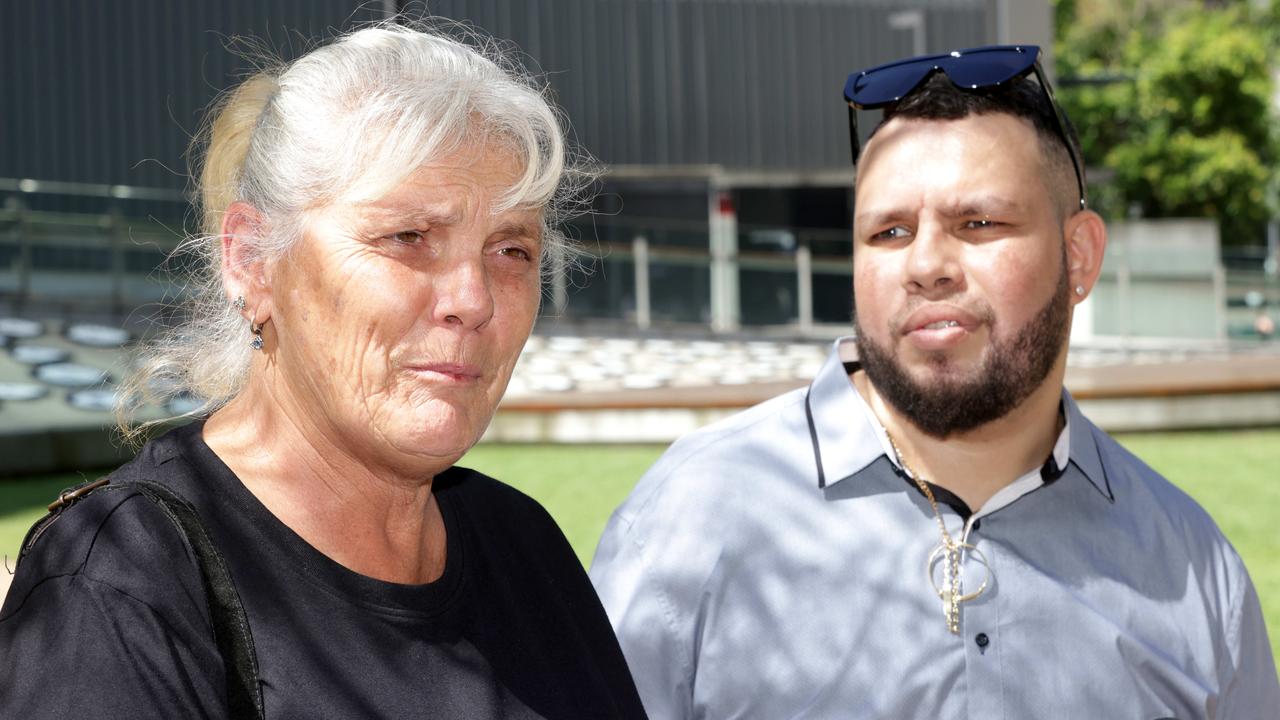 Kardell Lomas’ cousin Raylene Spence (left) and brother Adair Lomas said they were disappointed with the sentence handed down on Wednesday, March 15. Picture: Steve Pohlner