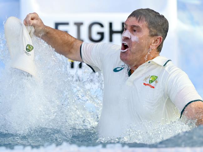 Mark Taylor as Shane Warne. Picture: Quinn Rooney
