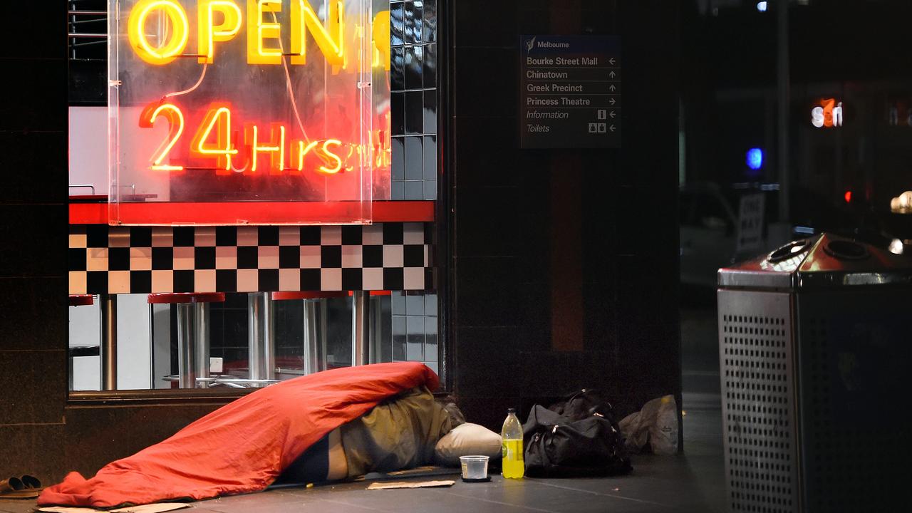 More than 300 people sleep on the streets of the City of Sydney LGA every night. Picture: Nicole Garmston