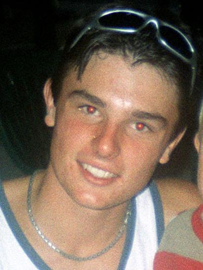 Industrial accident victim Daniel Madeley at his 18th birthday party.