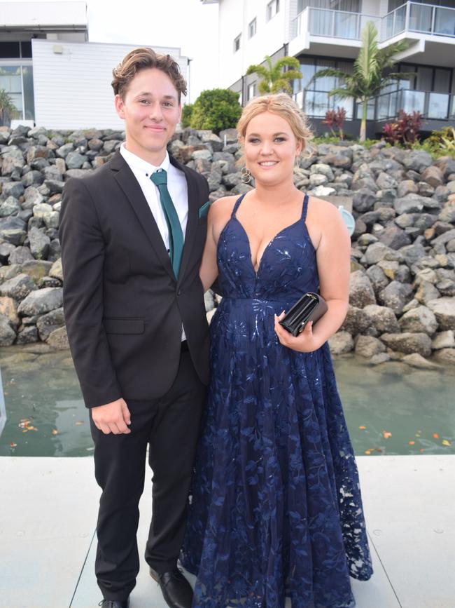 Jack Abbott and Samantha Johnston at the Proserpine State High School formal. Picture: Elyse Wurm