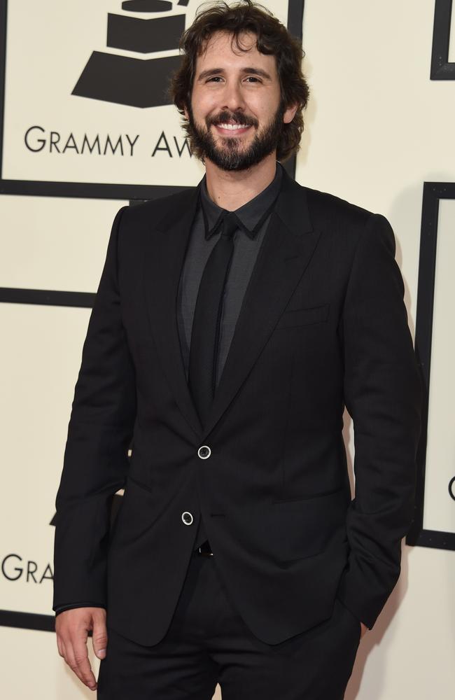 Multi-talented Josh Groban arrives on the red carpet during the 58th Annual Grammy Music Awards in Los Angeles. AFP / Valerie Macon