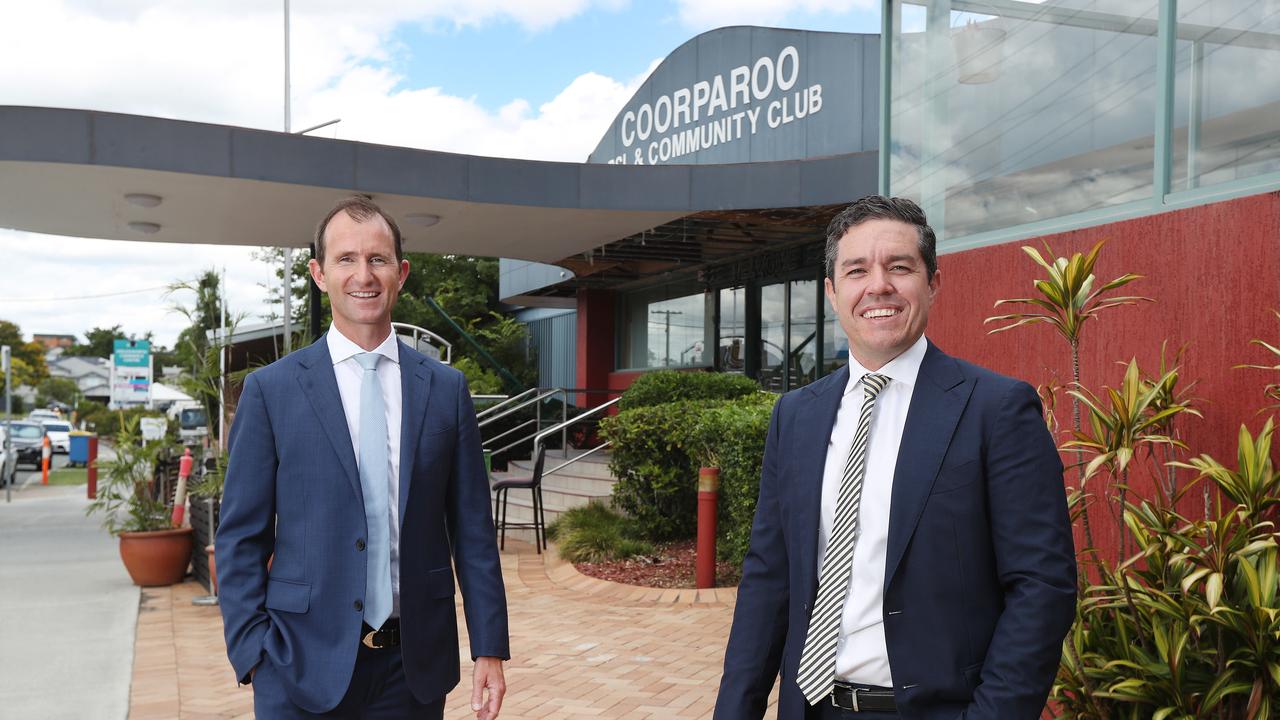 Ray White's Tom Barr and Matthew Fritzsche at Coorparoo RSL and Community Club.