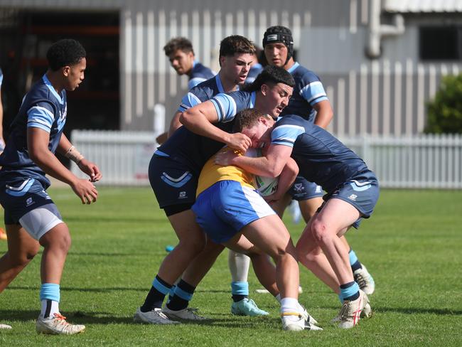 DPictured is The Peter Mulholland Cup at Ringrose Park, Wentworthville today. Patrician Brothers Blacktown v Matraville SHS. Picture: Tim Hunter.