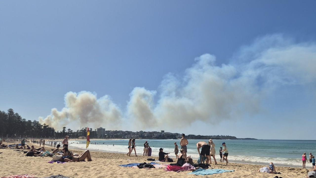 A bushfire has been marked out of control in Oxford Falls. Picture: Supplied.