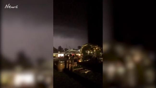 Thunderstorm chaos at Wine Machine festival