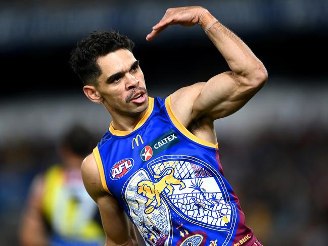 Charlie Cameron booted five goals in the win. Picture: Albert Perez/AFL Photos