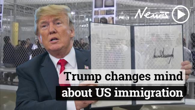 Trump changes his mind on US immigration