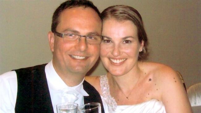 Tomislav and Katie Perinovic on their wedding day.