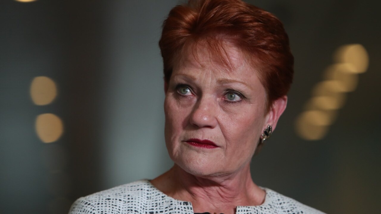 Hanson brought to tears speaking about family law inquiry