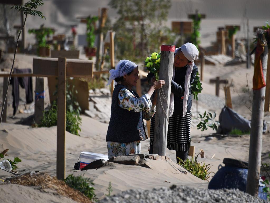 More than one million ethnic Uighurs are believed to be held in a network of internment camps that Beijing describes as ‘vocational education centres’ aimed at steering people away from religious extremism. Picture: Greg Baker/AFP