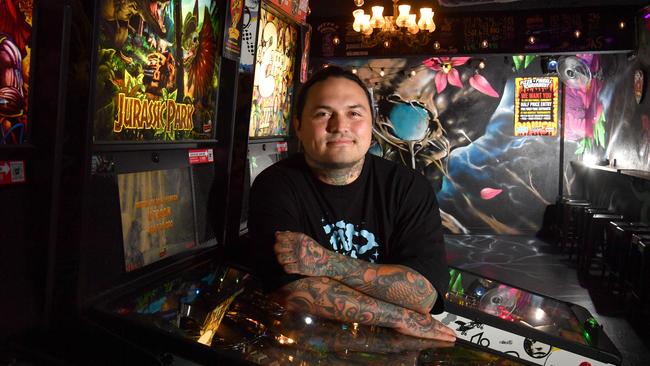 Empire Alternacade owner Jason Lynch is excited his venue is hosting the International Flipper Pinball Association Australian Pinball Championship Series early next year. Picture: Evan Morgan