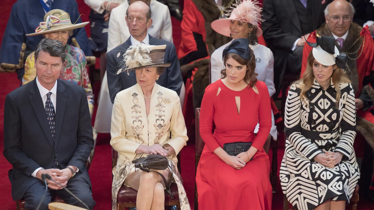 Princess Anne’s husband Sir Timothy Laurence (left) has tested positive for Covid. Picture: Arthur Edwards/WPA Pool/Getty Images.