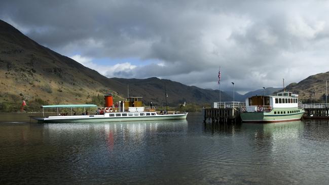 Ullswater Steamer vessels in Lake District National Park.