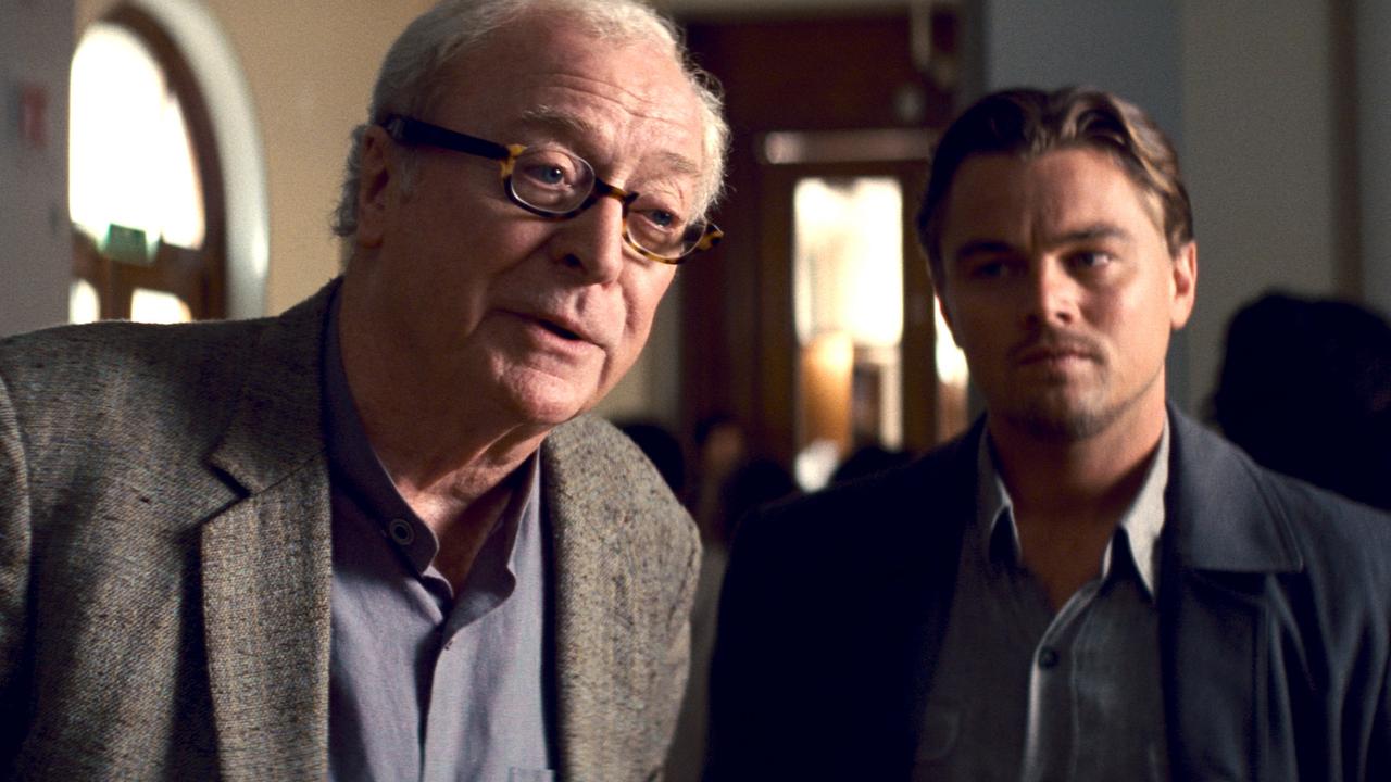 Michael Caine and Leonardo DiCaprio in Inception.