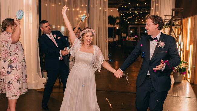 Jane Armitstead and Liam Butterworth on their wedding day. Photos: Figtree Pictures