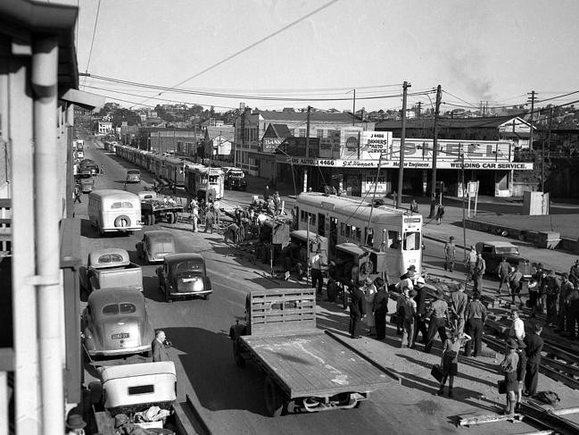 Grey Street, South Brisbane in the 1950s. Picture: The Courier-Mail