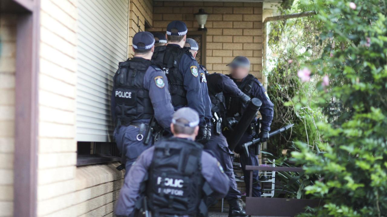 Raptor officers arrest two teenagers with alleged links to the Hells Angels outlaw motorcycle gang in a northern Sydney suburb.