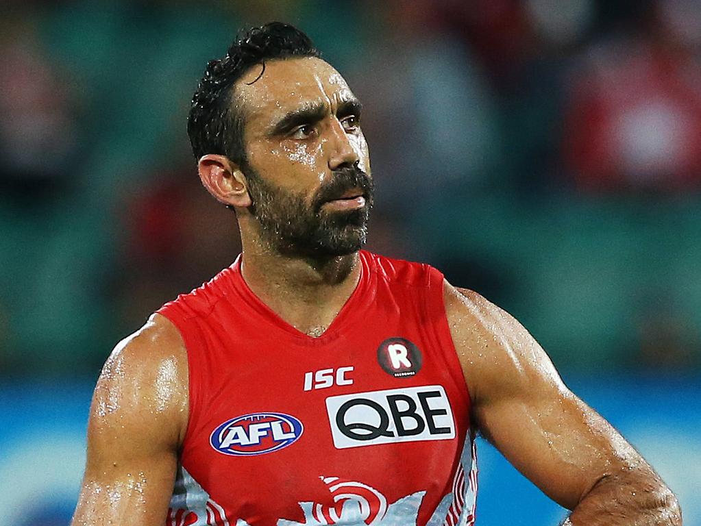 Goodes has almost been lost to the game he dominated and loved. Picture: Phil Hillyard