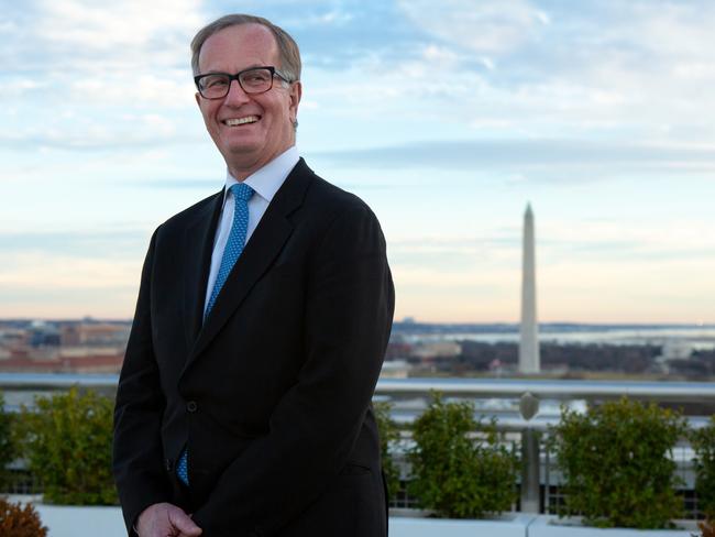 22-02-2019  Arthur Culvahouse, the newly appointed U.S. Ambassador to Australia, poses for a photo in downtown Washington, D.C., February 21, 2019. (photo by Allison Shelley for The Australian)