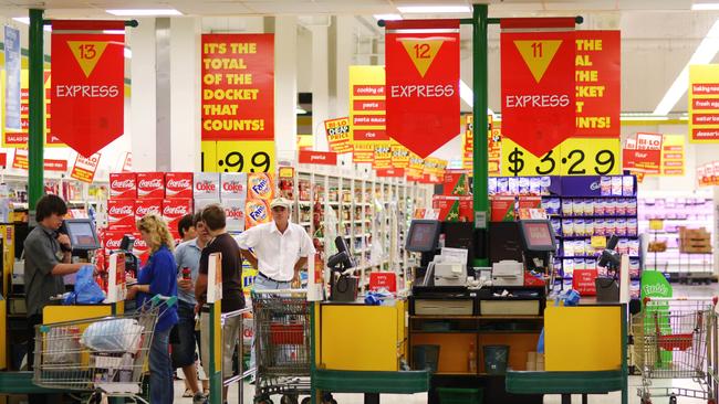 Grocery shopping in Chermside in 2006. Picture: AAP/Tony Phillips