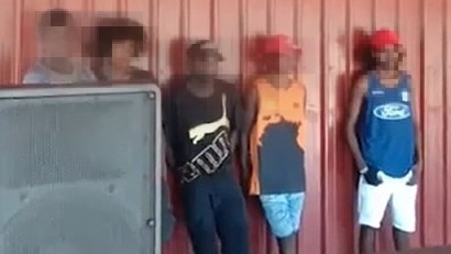 A still from the video posted to the Maningrida Notice Board Facebook page