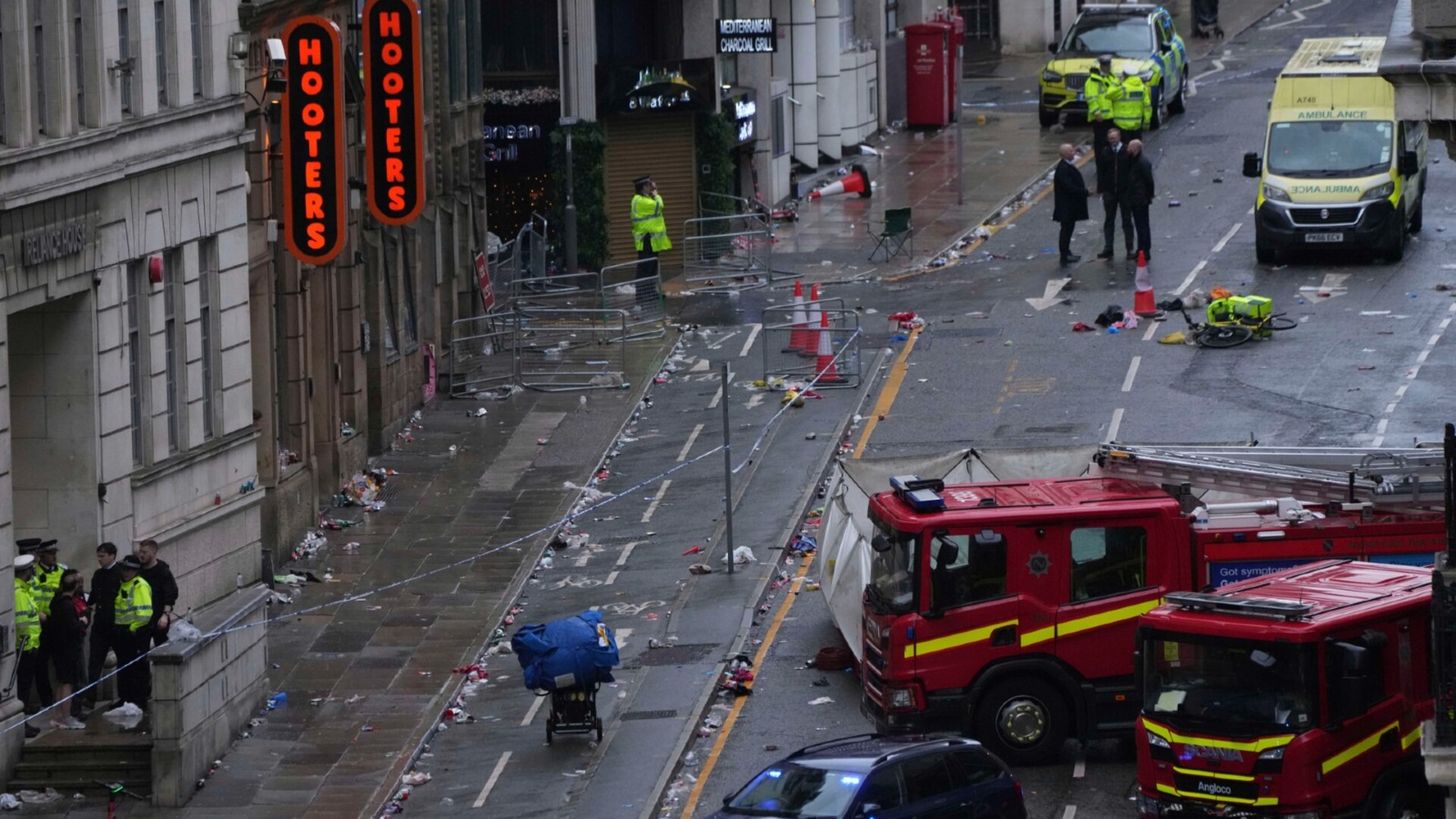 ‘Appalling incident’: More than 40 injured after car ploughs through crowd in Liverpool