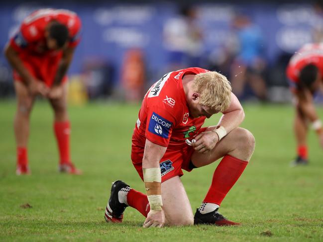 The Dragons are winless after four rounds. Picture: Mark Kolbe/Getty