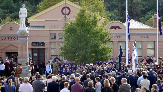 Anzac Day 2016 at Latrobe in northern Tasmania.