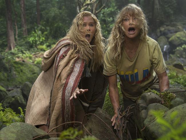 Schumer and Hawn bash their way through the Amazon. Picture: Justina Mintz / 20th Century Fox